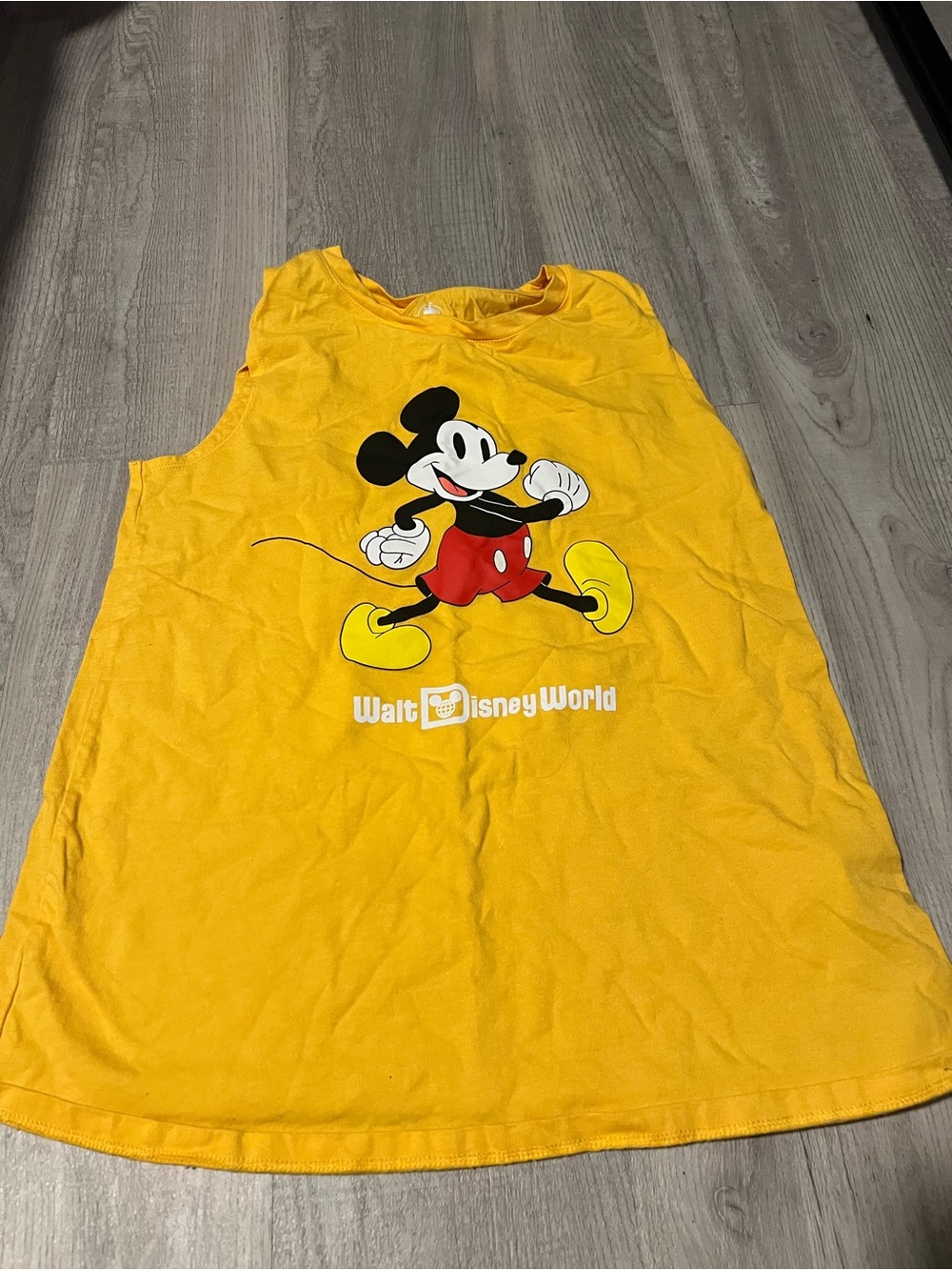 Disney Yellow Mickey Mouse Tank Top